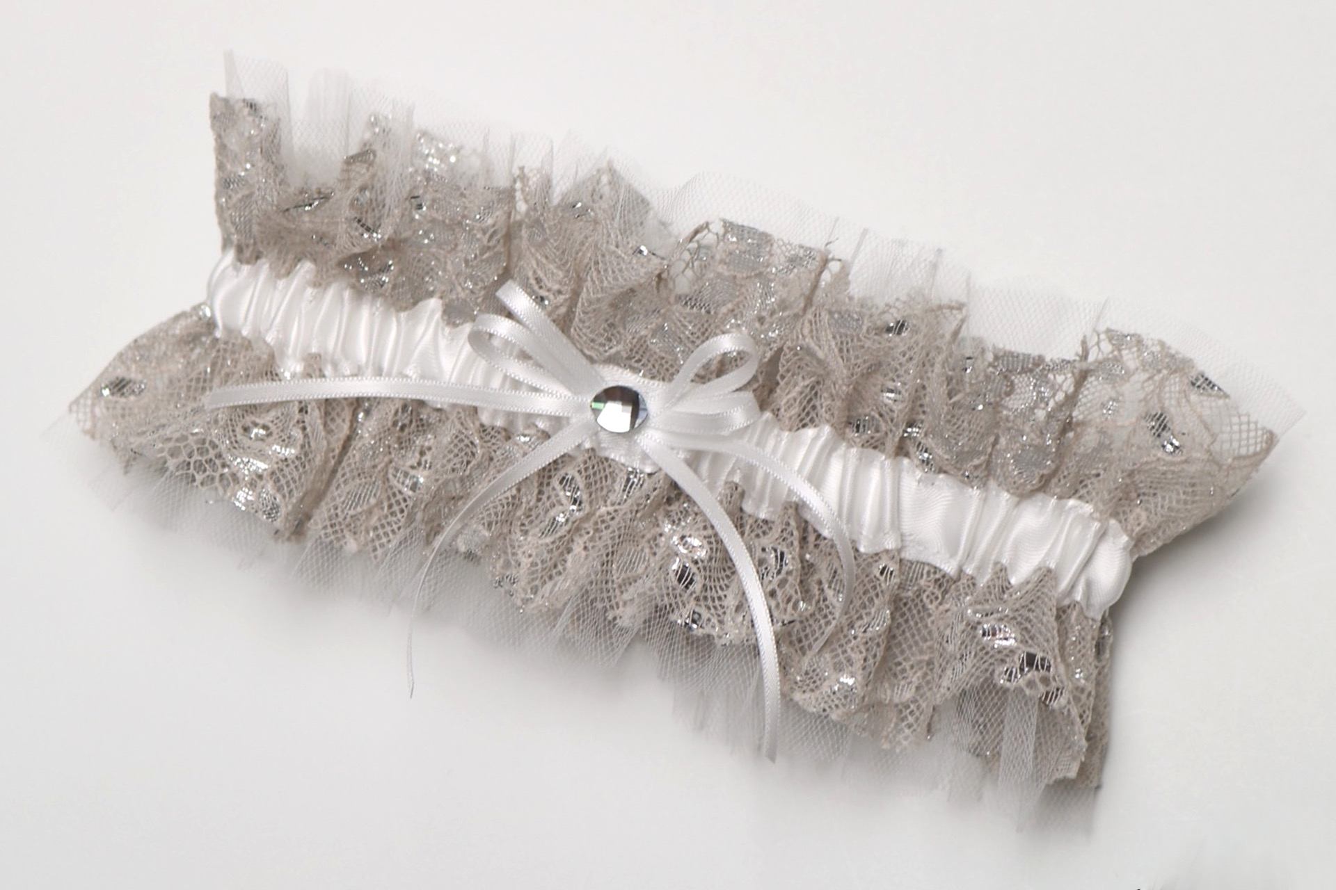 Silver Lace Garter - Sentry Lane